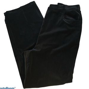 Marsh Landing black wide leg velour pants Size 18